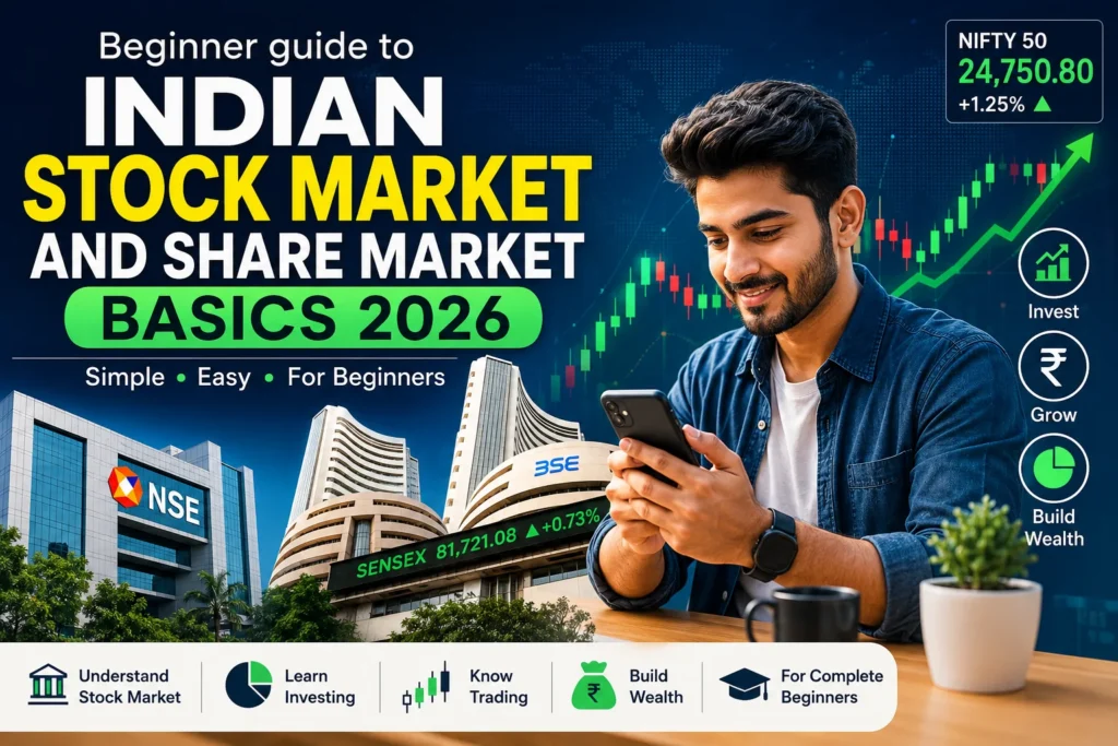 Beginner guide to Indian stock market and share market basics 2026