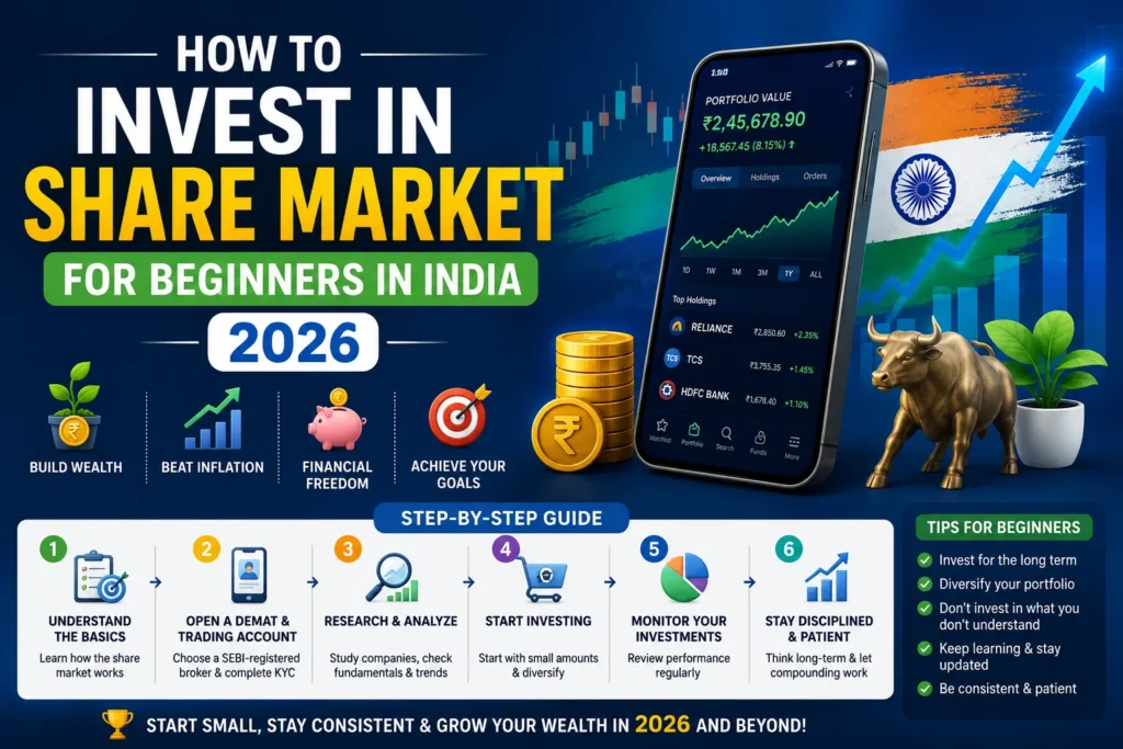 How to Invest in Share Market for Beginners in India 2026