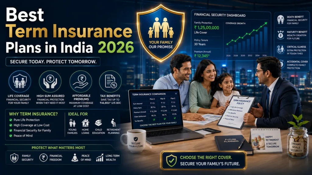 Best Term Insurance Plans in India 2026