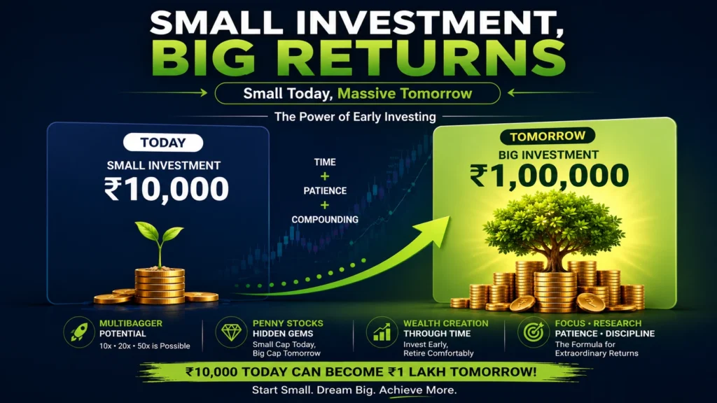 multibagger penny stocks for 2026 India hidden gems small investment big returns"
